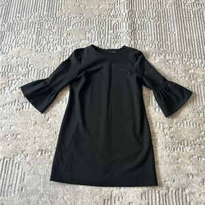 Zara Asymmetrical Sheath Dress with Bell Sleeves size medium